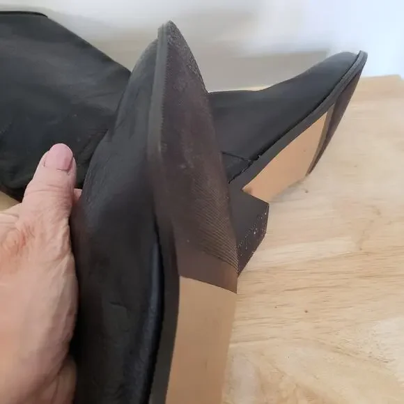 Vintage Glace'e Genuine Leather Western Boots Low Shaft Cowboy Boot Size 8 - Picture 8 of 11